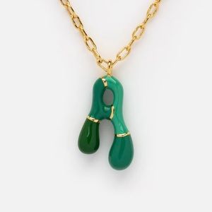 Bubble letter necklace